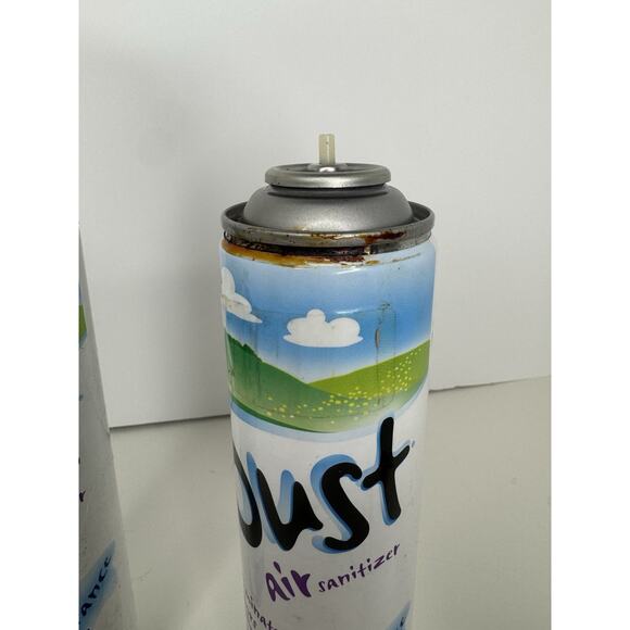 Discontinued Oust Air Sanitizer Fragrance Free Scent Spray 10 Oz .25 Full 2 Cans - Picture 4 of 6